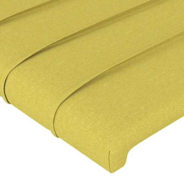 Cabecero con LED de tela verde 80x5x78/88 cm Cabecero con LED de tela verde 80x5x78/88 cm