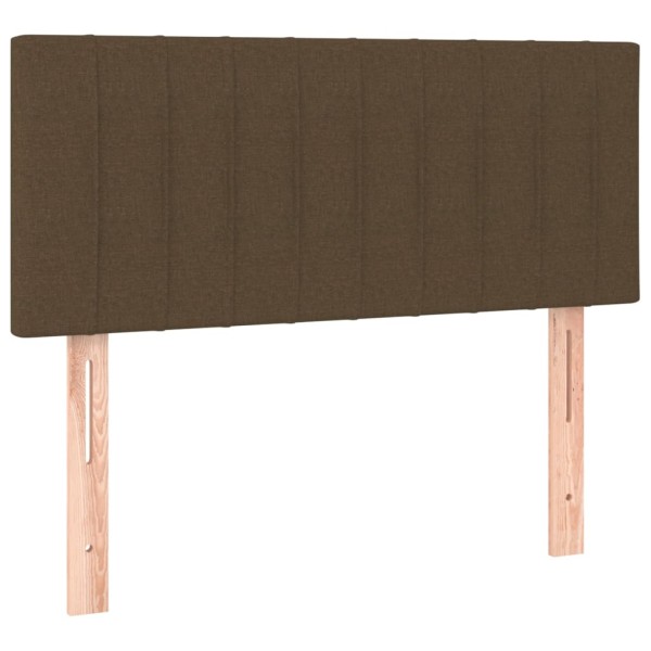 Cabecero con LED de tela marrón oscuro 90x5x78/88 cm Cabecero con LED de tela marrón oscuro 90x5x78/88 cm