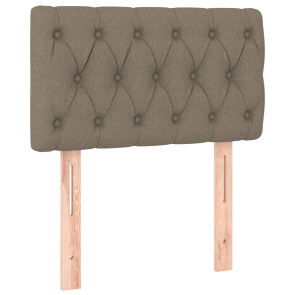 Cabecero con LED de tela gris taupe 80x7x78/88 cm Cabecero con LED de tela gris taupe 80x7x78/88 cm