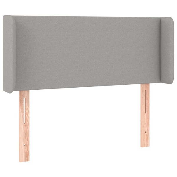Cabecero con LED de tela gris claro 103x16x78/88 cm Cabecero con LED de tela gris claro 103x16x78/88 cm