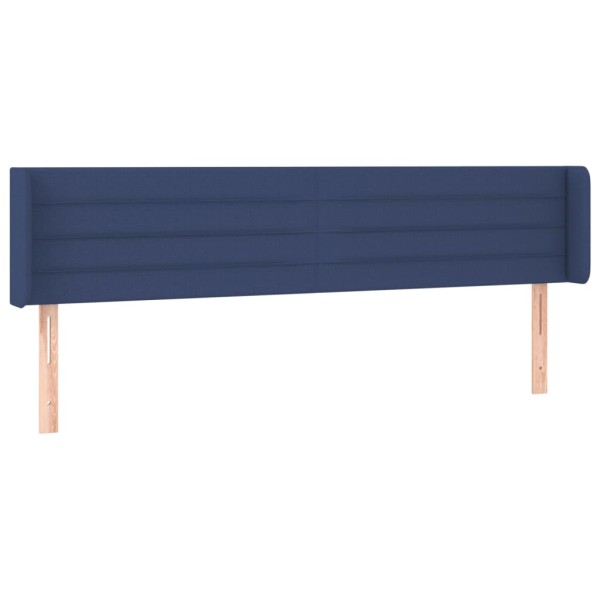 Cabecero con LED de tela azul 163x16x78/88 cm Cabecero con LED de tela azul 163x16x78/88 cm