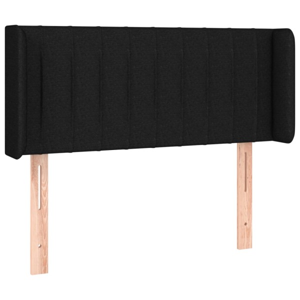 Cabecero con LED de tela negro 103x16x78/88 cm Cabecero con LED de tela negro 103x16x78/88 cm