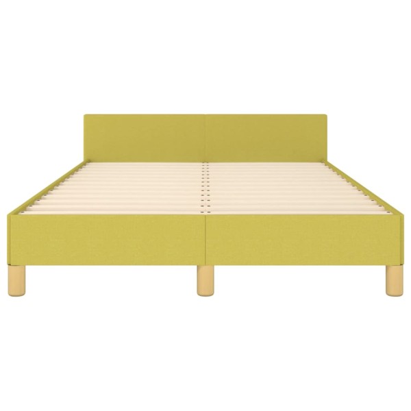 Estructura de cama con cabecero de tela verde 120x200 cm Estructura de cama con cabecero de tela verde 120x200 cm