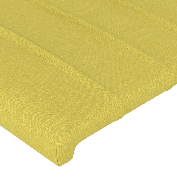 Estructura de cama con cabecero de tela verde 120x200 cm Estructura de cama con cabecero de tela verde 120x200 cm