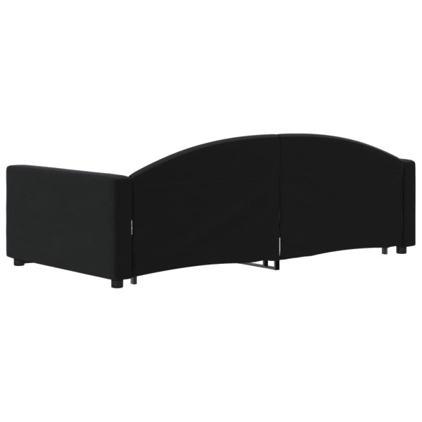 Sofá cama nido terciopelo negro 100x200 cm Sofá cama nido terciopelo negro 100x200 cm