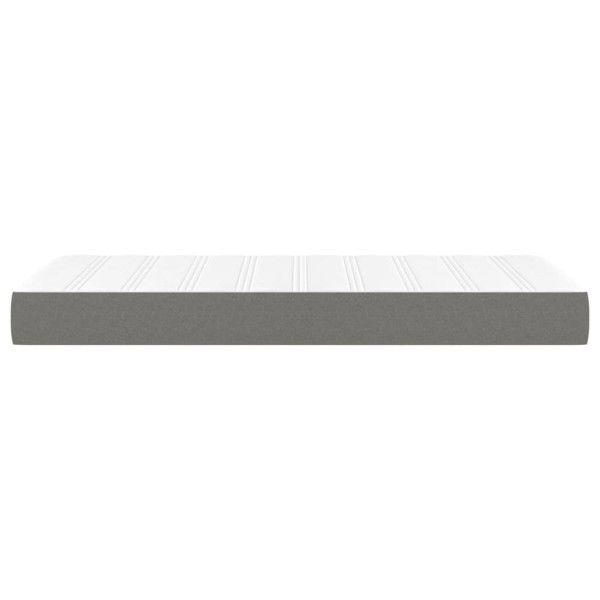 Colchón de muelles ensacados tela gris oscuro 100x200x20 cm Colchón de muelles ensacados tela gris oscuro 100x200x20 cm