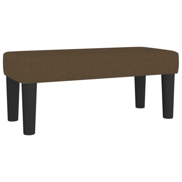 Cama box spring con colchón tela marrón oscuro 120x200 cm Cama box spring con colchón tela marrón oscuro 120x200 cm