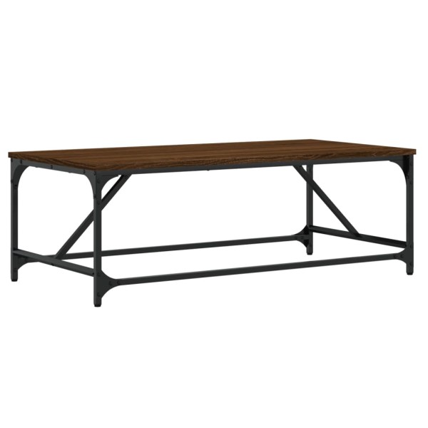 Mesa de centro madera contrachapada marrón roble 100x50x35 cm Mesa de centro madera contrachapada marrón roble 100x50x35 cm