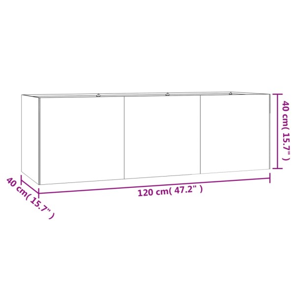 Jardinera acero corten 120x40x40 cm Jardinera acero corten 120x40x40 cm
