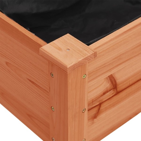 Jardinera con forro madera maciza de abeto marrón 203x53x76 cm Jardinera con forro madera maciza de abeto marrón 203x53x76 cm