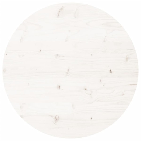 Tablero de mesa redondo madera maciza de pino blanco Ø90x3 cm Tablero de mesa redondo madera maciza de pino blanco Ø90x3 cm
