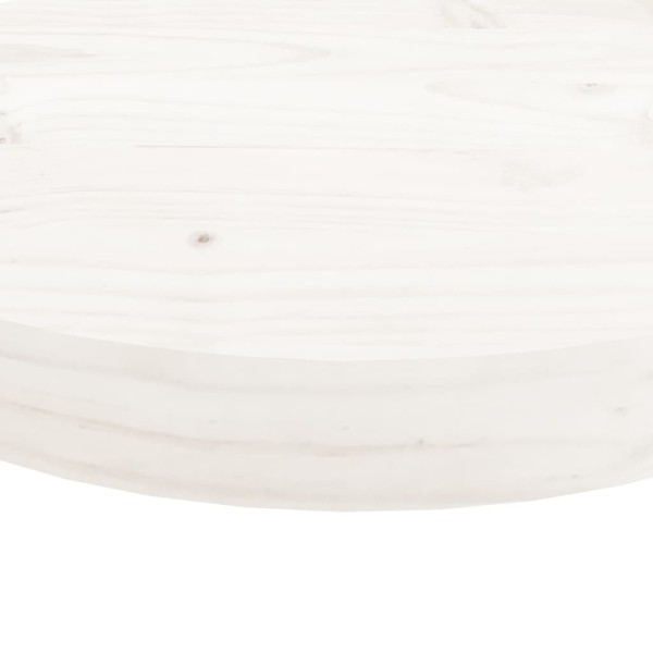 Tablero de mesa redondo madera maciza de pino blanco Ø90x3 cm Tablero de mesa redondo madera maciza de pino blanco Ø90x3 cm