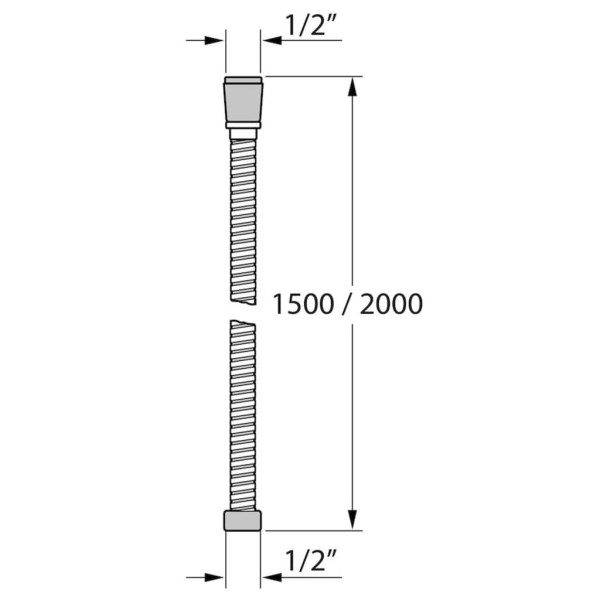 Tiger Flexo de ducha Excellencehose acero inoxidable cepillado Tiger Flexo de ducha Excellencehose acero inoxidable cepillado