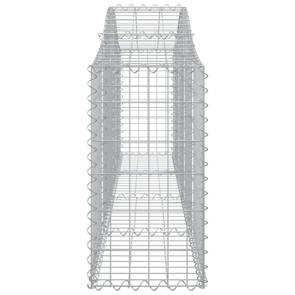 Cestas gaviones 2 uds forma de arco hierro 200x30x60/80 cm Cestas gaviones 2 uds forma de arco hierro 200x30x60/80 cm
