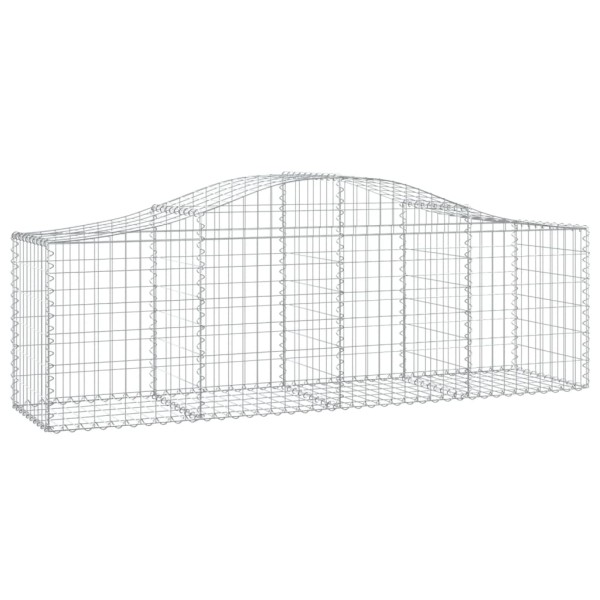 Cestas de gaviones 8 uds forma de arco hierro 200x50x60/80 cm Cestas de gaviones 8 uds forma de arco hierro 200x50x60/80 cm