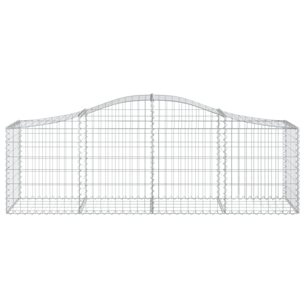 Cestas de gaviones 8 uds forma de arco hierro 200x50x60/80 cm Cestas de gaviones 8 uds forma de arco hierro 200x50x60/80 cm