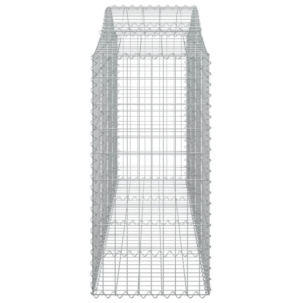 Cestas de gaviones 6 uds forma de arco hierro 200x50x120/140 cm Cestas de gaviones 6 uds forma de arco hierro 200x50x120/140 cm