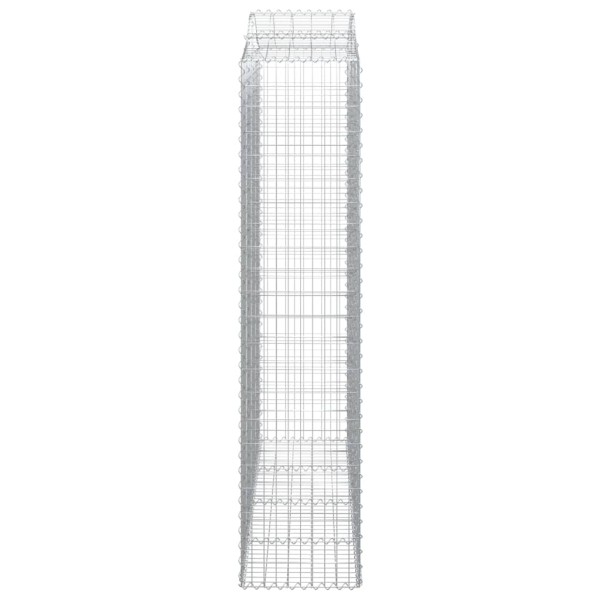 Cestas de gaviones 10 uds forma de arco hierro 200x50x220/240cm Cestas de gaviones 10 uds forma de arco hierro 200x50x220/240cm