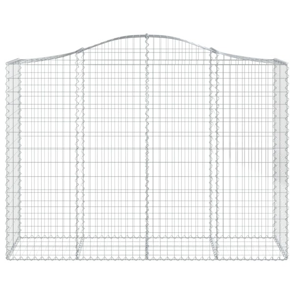 Cestas gaviones 6 uds forma de arco hierro 200x50x140/160 cm Cestas gaviones 6 uds forma de arco hierro 200x50x140/160 cm