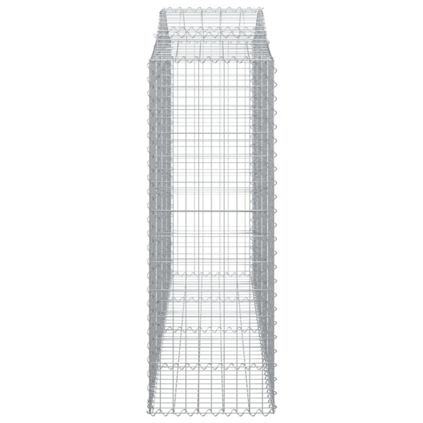 Cestas gaviones 6 uds forma de arco hierro 200x50x140/160 cm Cestas gaviones 6 uds forma de arco hierro 200x50x140/160 cm