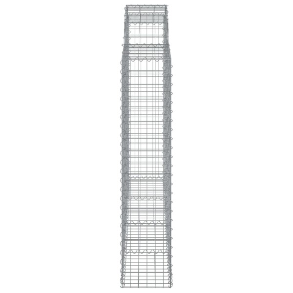 Cestas gaviones 5 uds forma de arco hierro 200x30x140/160 cm Cestas gaviones 5 uds forma de arco hierro 200x30x140/160 cm