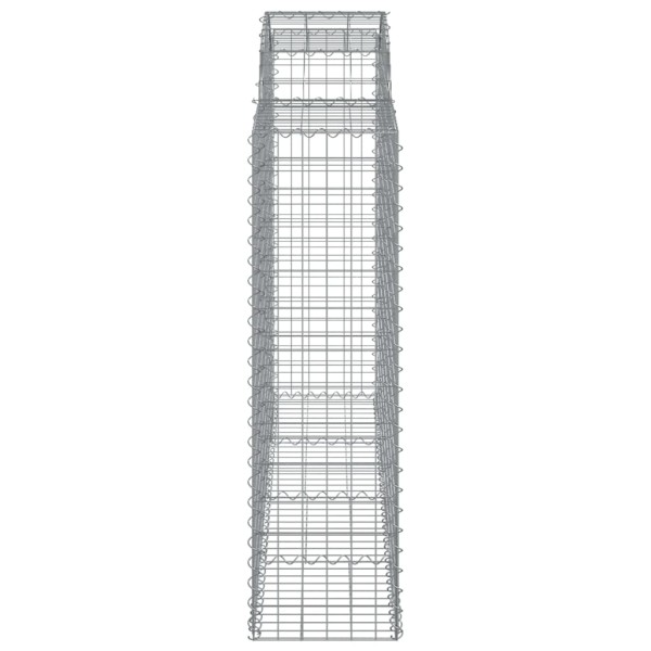 Cestas gaviones 15 uds forma de arco hierro 200x50x140/160 cm Cestas gaviones 15 uds forma de arco hierro 200x50x140/160 cm