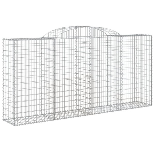 Cestas gaviones 7 uds forma de arco hierro 300x50x140/160 cm Cestas gaviones 7 uds forma de arco hierro 300x50x140/160 cm