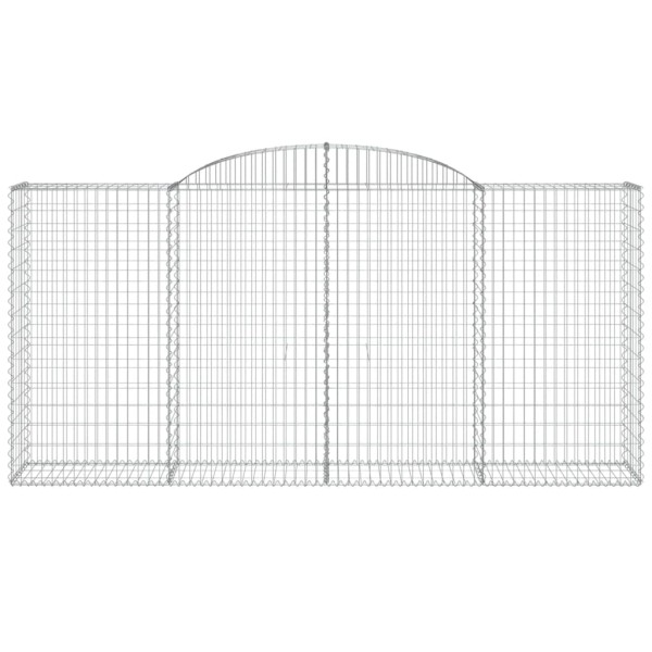 Cestas gaviones 7 uds forma de arco hierro 300x50x140/160 cm Cestas gaviones 7 uds forma de arco hierro 300x50x140/160 cm