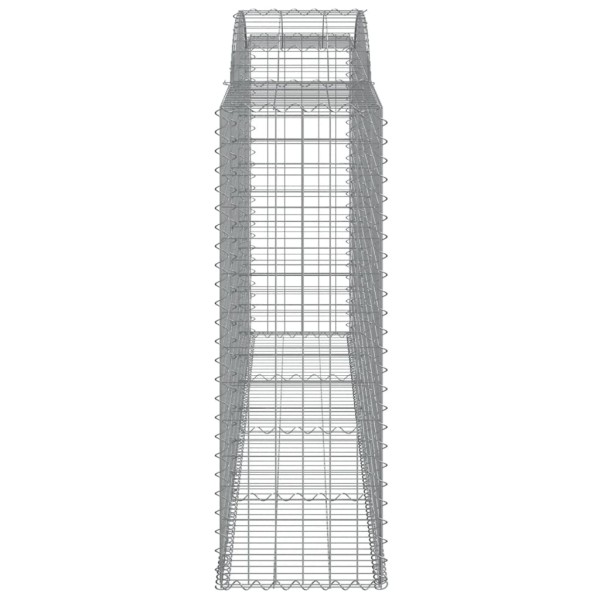Cestas gaviones 7 uds forma de arco hierro 300x50x140/160 cm Cestas gaviones 7 uds forma de arco hierro 300x50x140/160 cm