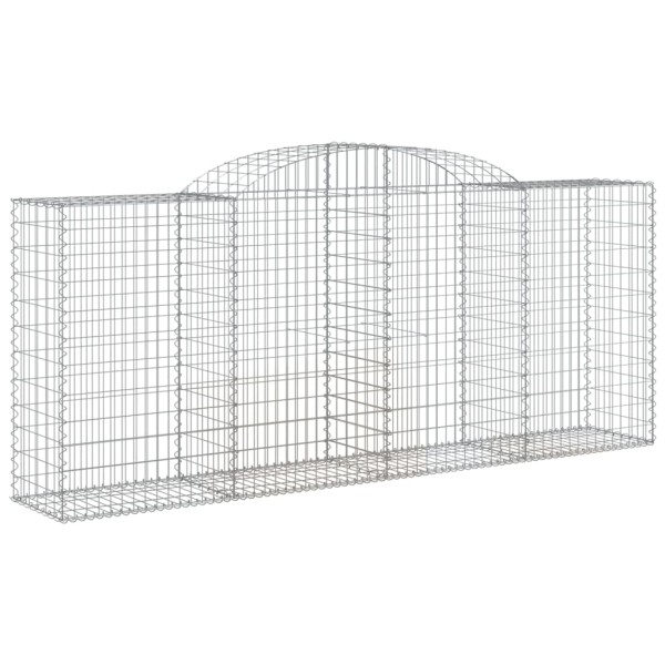 Cestas gaviones 30 uds forma de arco hierro 300x50x120/140 cm Cestas gaviones 30 uds forma de arco hierro 300x50x120/140 cm
