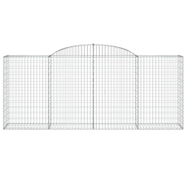 Cestas gaviones 30 uds forma de arco hierro 300x50x120/140 cm Cestas gaviones 30 uds forma de arco hierro 300x50x120/140 cm