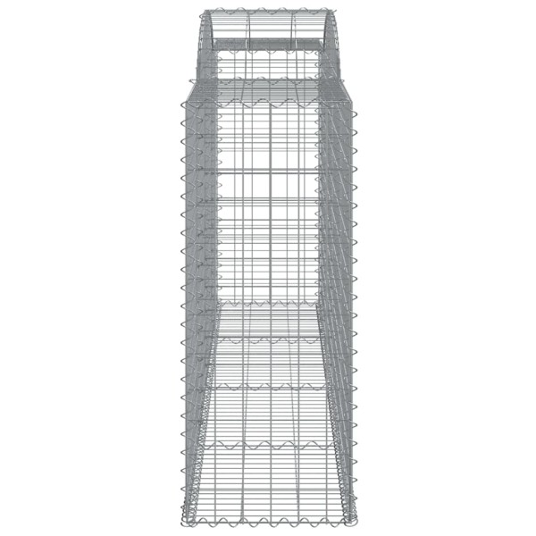 Cestas gaviones 30 uds forma de arco hierro 300x50x120/140 cm Cestas gaviones 30 uds forma de arco hierro 300x50x120/140 cm