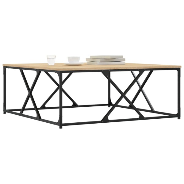 Mesa de centro madera de ingeniería roble Sonoma 100x100x40 cm Mesa de centro madera de ingeniería roble Sonoma 100x100x40 cm