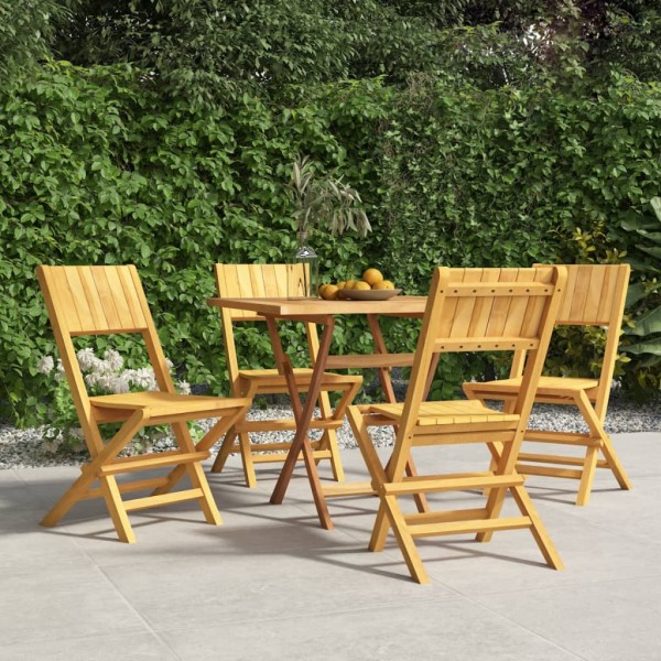 Sillas de jardín plegables 4 uds madera maciza teca 47x61x90 cm Sillas de jardín plegables 4 uds madera maciza teca 47x61x90 cm