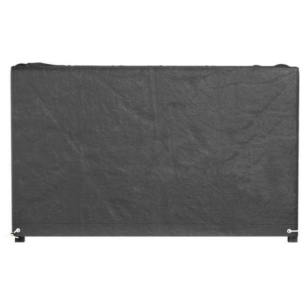 Fundas muebles de jardín 2 uds 8 ojales rectangular 125x55x75cm