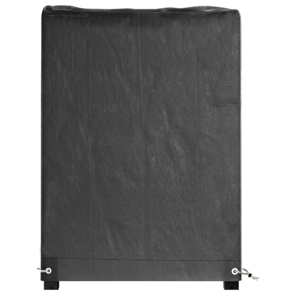 Fundas muebles de jardín 2 uds 8 ojales rectangular 125x55x75cm