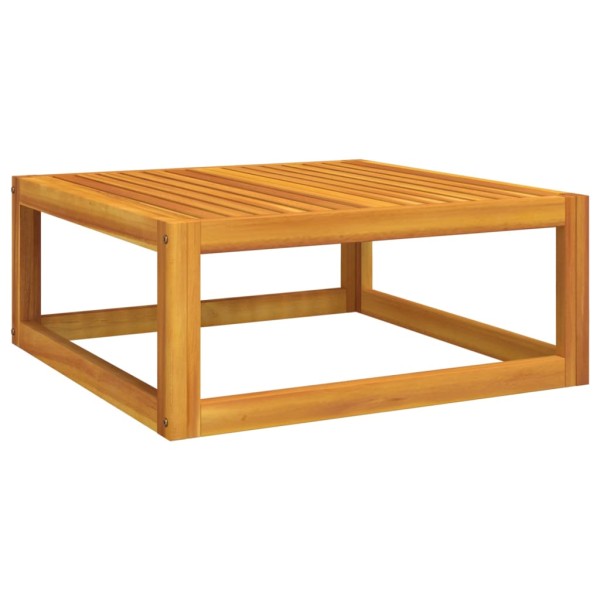 Set muebles de jardín 8 pzas madera maciza y cojines gris claro Set muebles de jardín 8 pzas madera maciza y cojines gris claro
