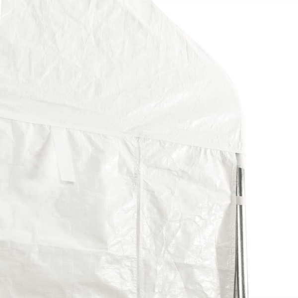 Cenador con techo polietileno blanco 6,69x4,08x3,22 m Cenador con techo polietileno blanco 6,69x4,08x3,22 m
