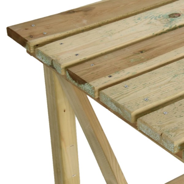 Mesa de jardín de madera 160x79x75 cm