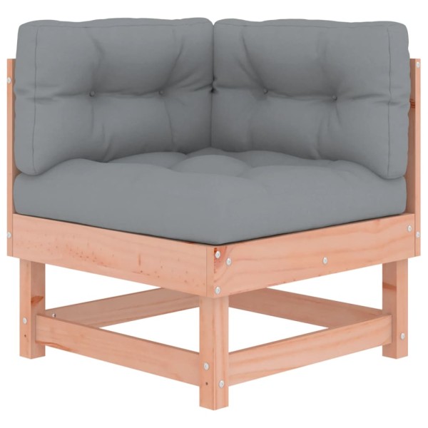 Juego de muebles jardín 4 pzas y cojines madera abeto Douglas