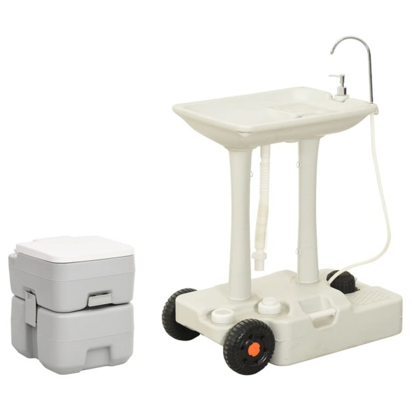 Juego de inodoro con lavabo portátil para camping Juego de inodoro con lavabo portátil para camping