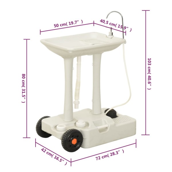 Juego de inodoro con lavabo portátil para camping Juego de inodoro con lavabo portátil para camping