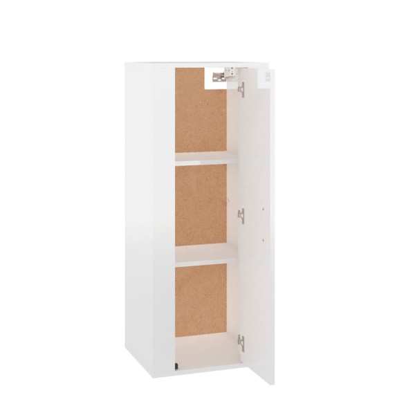 Mueble para TV de pared blanco brillante 40x34,5x100 cm Mueble para TV de pared blanco brillante 40x34,5x100 cm