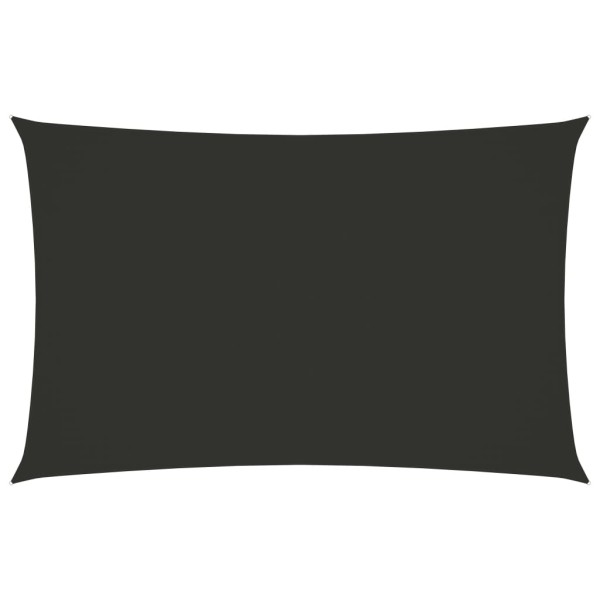 Toldo de vela rectangular tela Oxford gris antracita 5x8 m