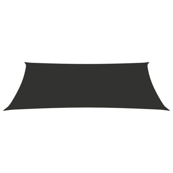Toldo de vela rectangular tela Oxford gris antracita 5x8 m