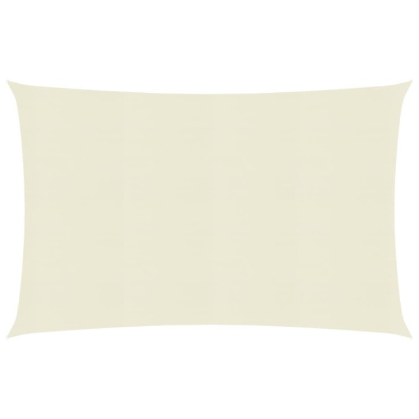 Toldo de vela HDPE color crema 160 g/m² 5x6 m Toldo de vela HDPE color crema 160 g/m² 5x6 m