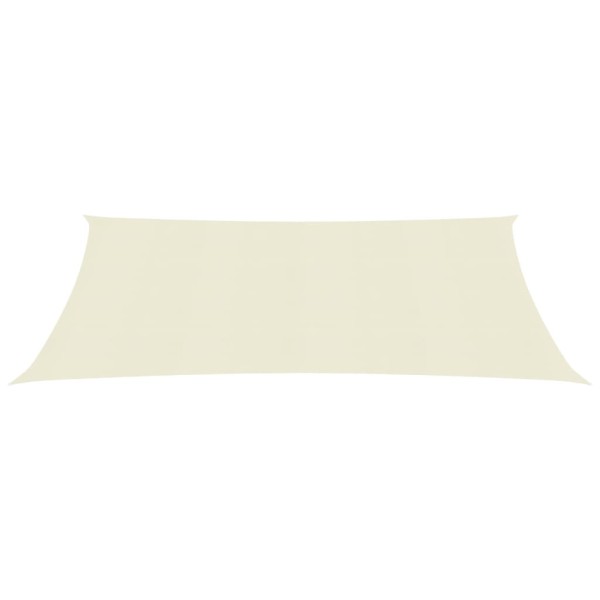Toldo de vela HDPE color crema 160 g/m² 5x6 m Toldo de vela HDPE color crema 160 g/m² 5x6 m