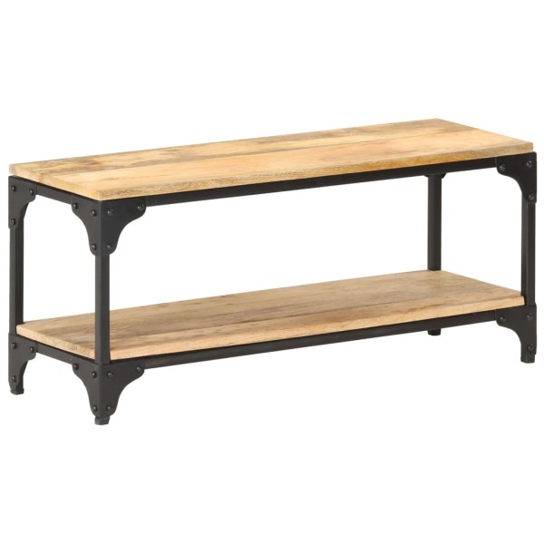 Mesa de centro de madera maciza de mango 90x30x40 cm Mesa de centro de madera maciza de mango 90x30x40 cm
