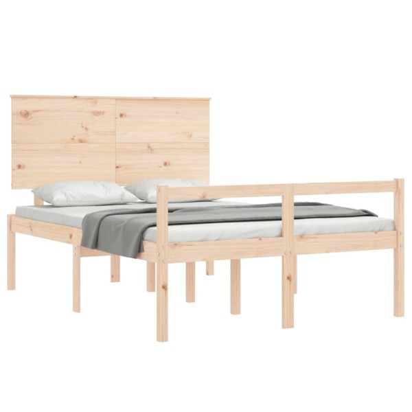 Cama para personas mayores con cabecero madera maciza 120x200cm Cama para personas mayores con cabecero madera maciza 120x200cm