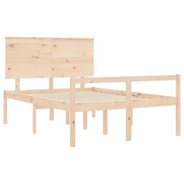 Cama para personas mayores con cabecero madera maciza 120x200cm Cama para personas mayores con cabecero madera maciza 120x200cm